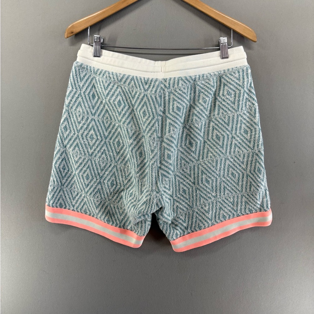 Chubbies Cotton Courtside Nothing But Naps 7" Shorts Mens Small Teal - Picture 4 of 6